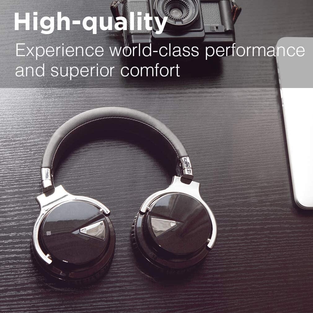 COWIN E7 Active Noise Cancelling Headphones Bluetooth Headphones with Mic Deep Bass Wireless Headphones Over Ear(Black) - Image 7