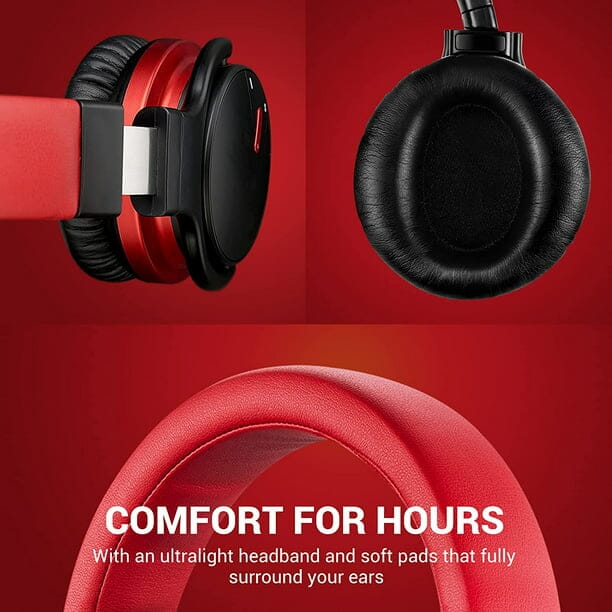 COWIN E7 Bluetooth Headphones Active Noise Cancelling Headphones Wireless over Ear with Microphone Deep Bass Comfortable Protein Earpads 30 Hours Playtime for Travel Work Black - Image 5