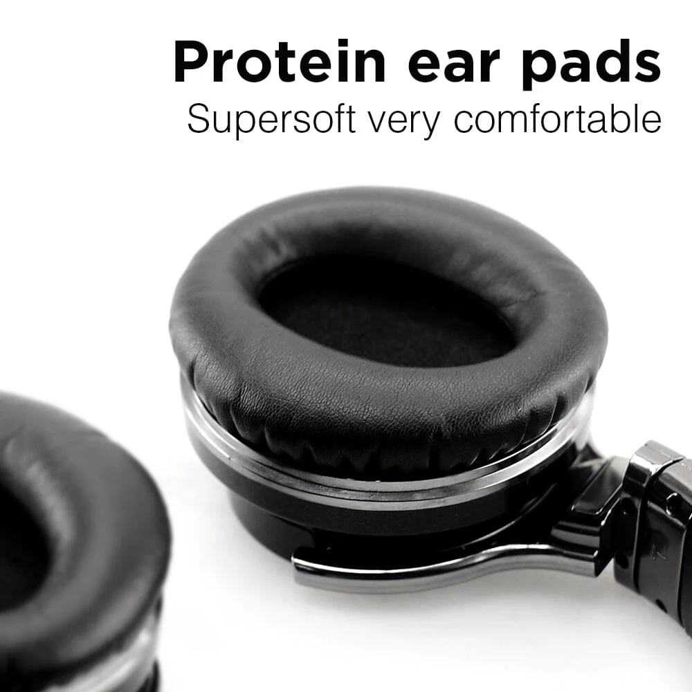 E7 Active Noise Cancelling Bluetooth Over-ear Headphones, Black - Image 5